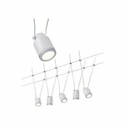 Meilleure vente ✔️ PAULMANN Système De Câbles TunLED - 2700°K - 5x4W - Blanc - Chrome ????