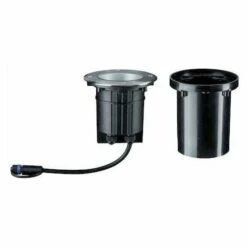 Promo ✨ PAULMANN Spot Encastré De Sol Plug & Shine - Floor - Dimmable - 3000K - 20° - Avec Ampoule - 6W - Argent - Gris / Métallique ????