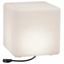 Budget ???? Cube Lumineux Plug&Shine Paulmann - Dimmable - 3000K - Avec Ampoule - 6,5W - 30cm - Blanc ????