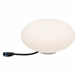 Nouveau ???? Objet Lumineux Plug&Shine Stone Paulmann - Dimmable - 3000K - Avec Ampoule - 2,8W - ø28cm - Blanc ????