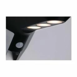 Tout neuf ❤️ PAULMANN Applique Solaire Soley - Anthracite - 1,2W - 3000K - IP44 - Avec Détecteur - Non Dimmable - Anthracite ✔️ -PAULMANN Sales 12303555 3