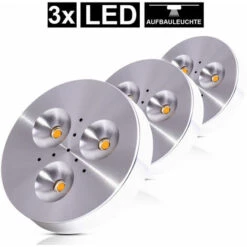 Meilleure vente ✨ Lot De 3 Spots LED Encastrables Pour Meuble Plafonniers Apparents Aluminium Brossé Paulmann 935.46 ???? 8 Meilleure vente ✨ Lot De 3 Spots LED Encastrables Pour Meuble Plafonniers Apparents Aluminium Brossé Paulmann 935.46 ???? -PAULMANN Sales 13533712 4