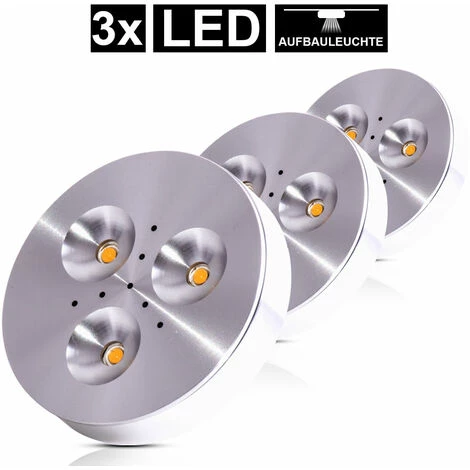 Meilleure vente ✨ Lot De 3 Spots LED Encastrables Pour Meuble Plafonniers Apparents Aluminium Brossé Paulmann 935.46 ???? 4 Meilleure vente ✨ Lot De 3 Spots LED Encastrables Pour Meuble Plafonniers Apparents Aluminium Brossé Paulmann 935.46 ???? – Image 4