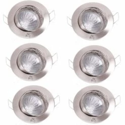 De gros ???? Lot De 6 Spots Encastrables Ronds Salon éclairage Spots Lampes Lumières Paulmann 993.77 ????