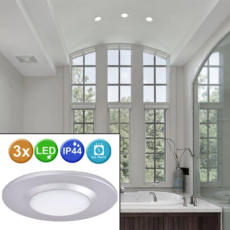 Les meilleures critiques de ???? Set De 3 Spots Encastrables LED Plafonniers Chrome Spots Muraux Ronds Paulmann 988.72 ???? 2 Les meilleures critiques de ???? Set De 3 Spots Encastrables LED Plafonniers Chrome Spots Muraux Ronds Paulmann 988.72 ???? – Image 2