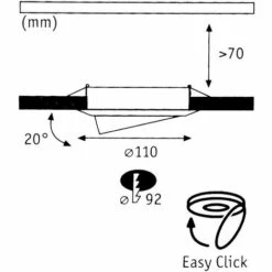 Offres ???? Set De 3 Spots Encastrables LED, Luminaires, éclairage, Orientable Paulmann 920.27 ???? -PAULMANN Sales 13536204 3