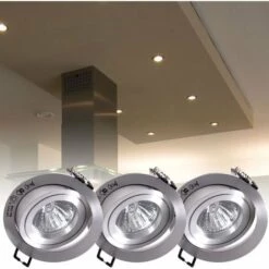 De gros ???? Lot De 3 Spots Encastrables Design Aluminium IP23 Lampe D'éclairage Orientable Paulmann 925.22 ✨ 7 De gros ???? Lot De 3 Spots Encastrables Design Aluminium IP23 Lampe D'éclairage Orientable Paulmann 925.22 ✨ -PAULMANN Sales 13536639 3