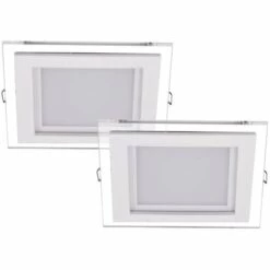 Bon marché ???? Lot De 2 Spots Encastrables LED éclairage Intérieur Spot Carré Paulmann 927.06 ????