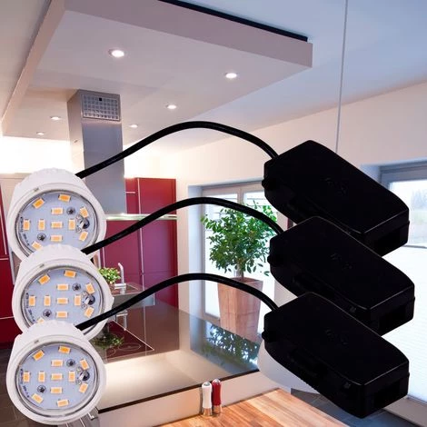 Offres ???? Lot De 3 Spots Encastrables LED Cuisine Spots Ronds Lampe Salon Paulmann 938.18 ???? 2 Offres ???? Lot De 3 Spots Encastrables LED Cuisine Spots Ronds Lampe Salon Paulmann 938.18 ???? – Image 2