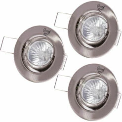 Meilleure affaire ???? Lot De 3 Spots Encastrables Ronds D'éclairage Spots Lampes Lumières Lumières Paulmann 993.57 ⌛