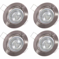 Meilleure affaire ???? Lot De 4 Spots Encastrables Ronds éclairage Salle à Manger Lampes Spot Orientables GU10 Paulmann 988.79 ????