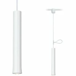 Meilleur prix ???? PAULMANN Tarus Suspension Led Graduable 5w LumiÈre Chaude 3000k Pour SystÈme Binaire Nanorail Blanc Opaque 949.81 ????