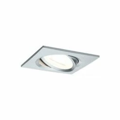 Grosses soldes ❤️ PAULMANN Spot Encastré LED Nova - Carré - GU10 - Aluminium - 6,5W - 2700K - IP23 - Avec Ampoule - Gris / Métallique ✨