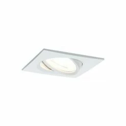 Grosses soldes ???? PAULMANN Spot Encastré LED Nova Coin - Carré - GU10 - Blanc - 6,5W - 2700K - IP23 - Avec Ampoule - Blanc ????