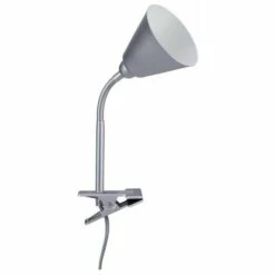 Acheter ???? PAULMANN Spot Pince Vitis Avec Bras Flexible - E14 - 20W - Gris - Gris (tout Métal) ✨