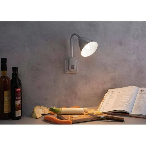 Promo ???? PAULMANN Spot Sur Prise Junus Avec Bras Flexible - E14 - 20W - Gris - Gris (tout Métal) ???? 2 Promo ???? PAULMANN Spot Sur Prise Junus Avec Bras Flexible - E14 - 20W - Gris - Gris (tout Métal) ???? – Image 2