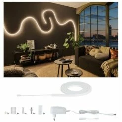 Budget ✔️ PAULMANN Kit De Base Ruban Lumineux MaxLED Flow - 1.5m - 21W - 2700K - Blanc ????