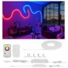 Grosses soldes ???? PAULMANN Kit De Base Ruban Lumineux MaxLED Flow - 3m - 27W - RGB - Avec Télécommande - Multicolore (RGB) ❤️