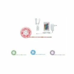 Grosses soldes ???? PAULMANN Kit Ruban Lumineux SimpLED - 1.5m - 12W - RGB - Avec Variateur Et Télécommande - Multicolore (RGB) ????
