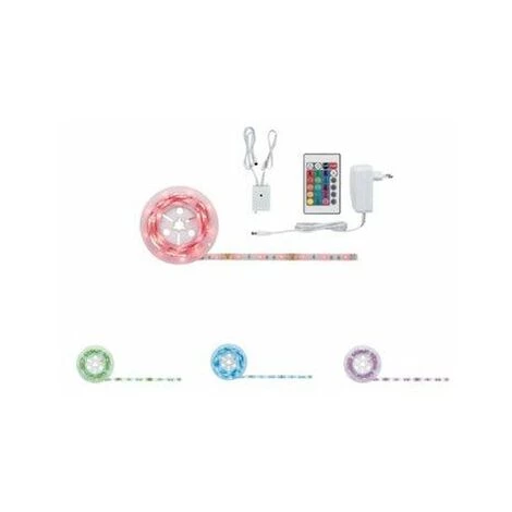 Grosses soldes ???? PAULMANN Kit Ruban Lumineux SimpLED - 1.5m - 12W - RGB - Avec Variateur Et Télécommande - Multicolore (RGB) ???? 1 Grosses soldes ???? PAULMANN Kit Ruban Lumineux SimpLED - 1.5m - 12W - RGB - Avec Variateur Et Télécommande - Multicolore (RGB) ????