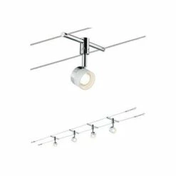 Meilleur prix ???? PAULMANN Système De Câble LED - 2700°K - 4x5W - Blanc/Chrome - Chrome ????