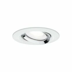 Budget ???? PAULMANN Spots Encastrés LED Nova Plus - GU10 - Chrome - 6W - 4000K - IP65 - Rond - Avec Ampoule - Chromé ⭐