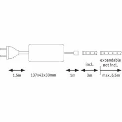 Bon marché ⌛ Ruban LED (Base) Paulmann MaxLED 500 70665 N/A Puissance: 17 W Blanc Lumière Du Jour N/A ???? -PAULMANN Sales 16609435 4