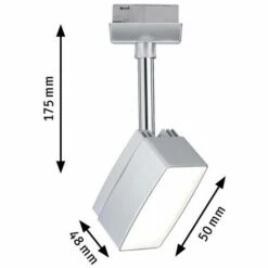 Vente flash ???? Luminaire Sur Rail Haute Tension Paulmann Pedal 95269 LED Intégrée N/A Puissance: 5 W Blanc Chaud N/A ???? -PAULMANN Sales 16609455 3