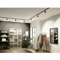 Vente flash ???? Paulmann URail 96904 Elément Pour Système Déclairage Sur Rail Haute Tension Rail Noir (mat) 1 M ???? -PAULMANN Sales 16610019 3