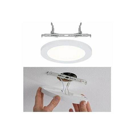 Promo ⌛ PAULMANN Panneau Encastré LED - Rond - 12W - 3000K - Blanc - Blanc ???? 2 Promo ⌛ PAULMANN Panneau Encastré LED - Rond - 12W - 3000K - Blanc - Blanc ???? – Image 2