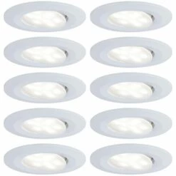 Meilleure vente ❤️ PAULMANN LED Plafonnier 'Calla' Pour Salle De Bain - Blanc Mat ✨