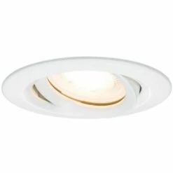 Promo ???? PAULMANN Kit Spot Encastré Nova Blanc/chromé Sans Lampe Orientable IP65 GU5,3 Ou GU10 Max 35 W - Blanc/chromé ❤️