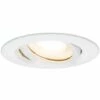 Meilleure affaire ???? PAULMANN Kit Spot Encastré Nova Blanc/chromé Carré Sans Lampe Orientable IP65 GU5,3 Ou GU10 Max 35 W - Blanc/chromé ????