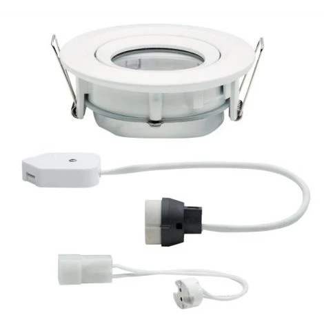 Meilleure affaire ???? PAULMANN Kit Spot Encastré Nova Blanc/chromé Carré Sans Lampe Orientable IP65 GU5,3 Ou GU10 Max 35 W - Blanc/chromé ???? 2 Meilleure affaire ???? PAULMANN Kit Spot Encastré Nova Blanc/chromé Carré Sans Lampe Orientable IP65 GU5,3 Ou GU10 Max 35 W - Blanc/chromé ???? – Image 2
