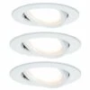 Meilleure vente ???? PAULMANN Kit 3 Spot LED Blanc Orientable 6,8W Ø83mm - Blanc ????