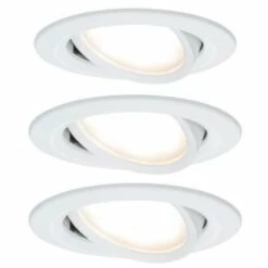 Meilleure vente ???? PAULMANN Kit 3 Spot LED Blanc Orientable 6,8W Ø83mm - Blanc ????