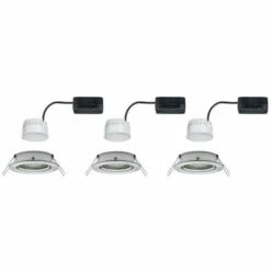 Meilleure vente ???? PAULMANN Kit 3 Spot LED Blanc Orientable 6,8W Ø83mm - Blanc ???? -PAULMANN Sales 24386983 4