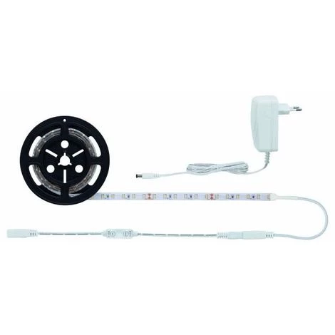 Remise ???? PAULMANN Kit Bande LED SimpLED Power 1,5m 17W + Inter/variateur - Blanc ???? 1 Remise ???? PAULMANN Kit Bande LED SimpLED Power 1,5m 17W + Inter/variateur - Blanc ????