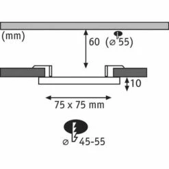 Remise ???? Luminaire à LED Encastrable Paulmann EB Panel Veluna VariFit 92393 N/A Puissance: 4.50 W Blanc Chaud N/A ⌛ -PAULMANN Sales 24862459 4