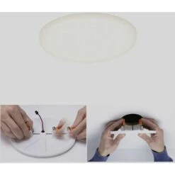 Sortie ???? Luminaire à LED Encastrable Paulmann EB Panel Veluna VariFit 92388 N/A Puissance: 10 W Blanc Chaud N/A ????
