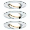 Le moins cher ???? PAULMANN Spots Encastrés LED Nova Orientable - Chrome - 3x6.8W - IP65 - Dimmable - Avec Ampoules - Chromé ????