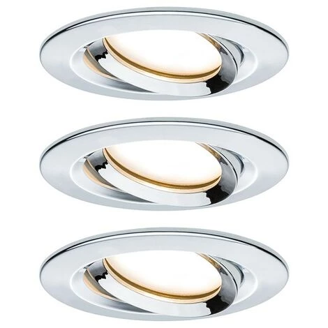 Le moins cher ???? PAULMANN Spots Encastrés LED Nova Orientable - Chrome - 3x6.8W - IP65 - Dimmable - Avec Ampoules - Chromé ???? 1 Le moins cher ???? PAULMANN Spots Encastrés LED Nova Orientable - Chrome - 3x6.8W - IP65 - Dimmable - Avec Ampoules - Chromé ????