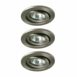 Tout neuf ???? PAULMANN Lot-de-3-spots-halogenes-encastrables-3-x-20-w-gu53-acier-brosse ???? -PAULMANN Sales 29217271 3