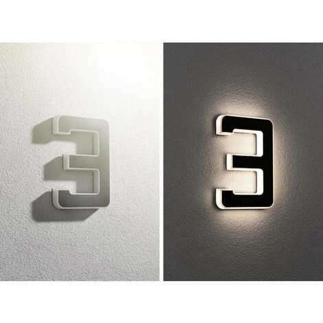 Nouveau ???? Eclairage Solaire Pour Numéro De Maison Paulmann 79844 LED Intégrée N/A Puissance: 0.20 W Blanc Chaud N/A ❤️ 2 Nouveau ???? Eclairage Solaire Pour Numéro De Maison Paulmann 79844 LED Intégrée N/A Puissance: 0.20 W Blanc Chaud N/A ❤️ – Image 2