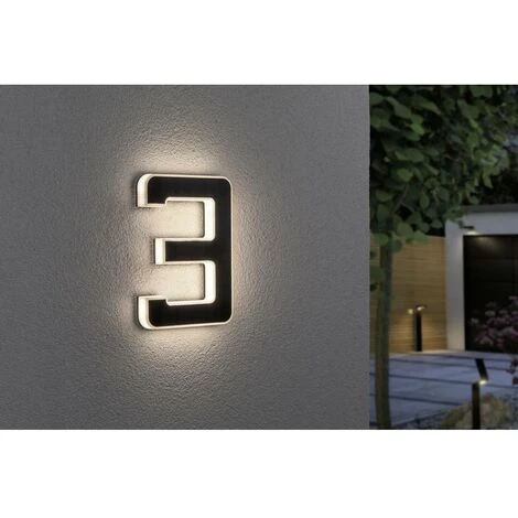 Nouveau ???? Eclairage Solaire Pour Numéro De Maison Paulmann 79844 LED Intégrée N/A Puissance: 0.20 W Blanc Chaud N/A ❤️ 3 Nouveau ???? Eclairage Solaire Pour Numéro De Maison Paulmann 79844 LED Intégrée N/A Puissance: 0.20 W Blanc Chaud N/A ❤️ – Image 3