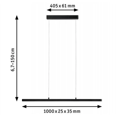 Meilleure affaire ⌛ Lampe Pendante à Led Lento Paulmann 796.93-black ???? 2 Meilleure affaire ⌛ Lampe Pendante à Led Lento Paulmann 796.93-black ???? – Image 2