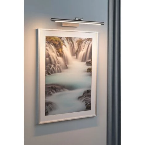 Sortie ???? Mingo - Applique Tableau - 9,5W Alu Brossé 41,5cm Paulmann ???? 2 Sortie ???? Mingo - Applique Tableau - 9,5W Alu Brossé 41,5cm Paulmann ???? – Image 2