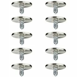 Promo ???? PAULMANN Lot De 10 Spots Encastrables En Fer Brossé Et Métal Pour Un Aspect Ciel étoilé G4 10 X 10 W 105 VA 230/12 V ????