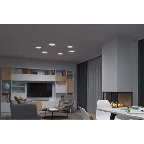 Nouveau ???? PAULMANN Plafonnier Encastrable LED Veluna VariFit 14 W CCT 30006500K 1000 Lm Ø 185 Mm - Blanc ???? 3 Nouveau ???? PAULMANN Plafonnier Encastrable LED Veluna VariFit 14 W CCT 30006500K 1000 Lm Ø 185 Mm - Blanc ???? – Image 3