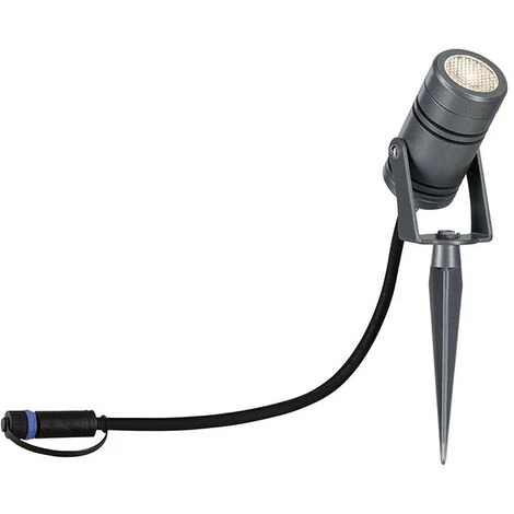 Le moins cher ???? Projecteur De Jardin LED Radix Plug & Shine Paulmann - 1x6W - IP65 - Gris ???? 2 Le moins cher ???? Projecteur De Jardin LED Radix Plug & Shine Paulmann - 1x6W - IP65 - Gris ???? – Image 2